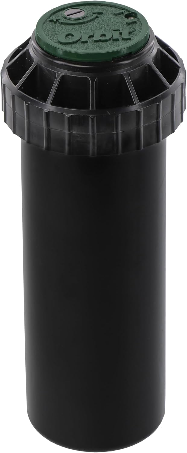 Orbit Watermaster 55461 Voyager 4-Inch Adjustable Pop-Up Gear Drive Sprinkler Head, Black, 2 Count (Pack of 2)