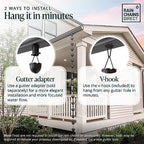 rain chains direct - tulip rain chain showing dimensions