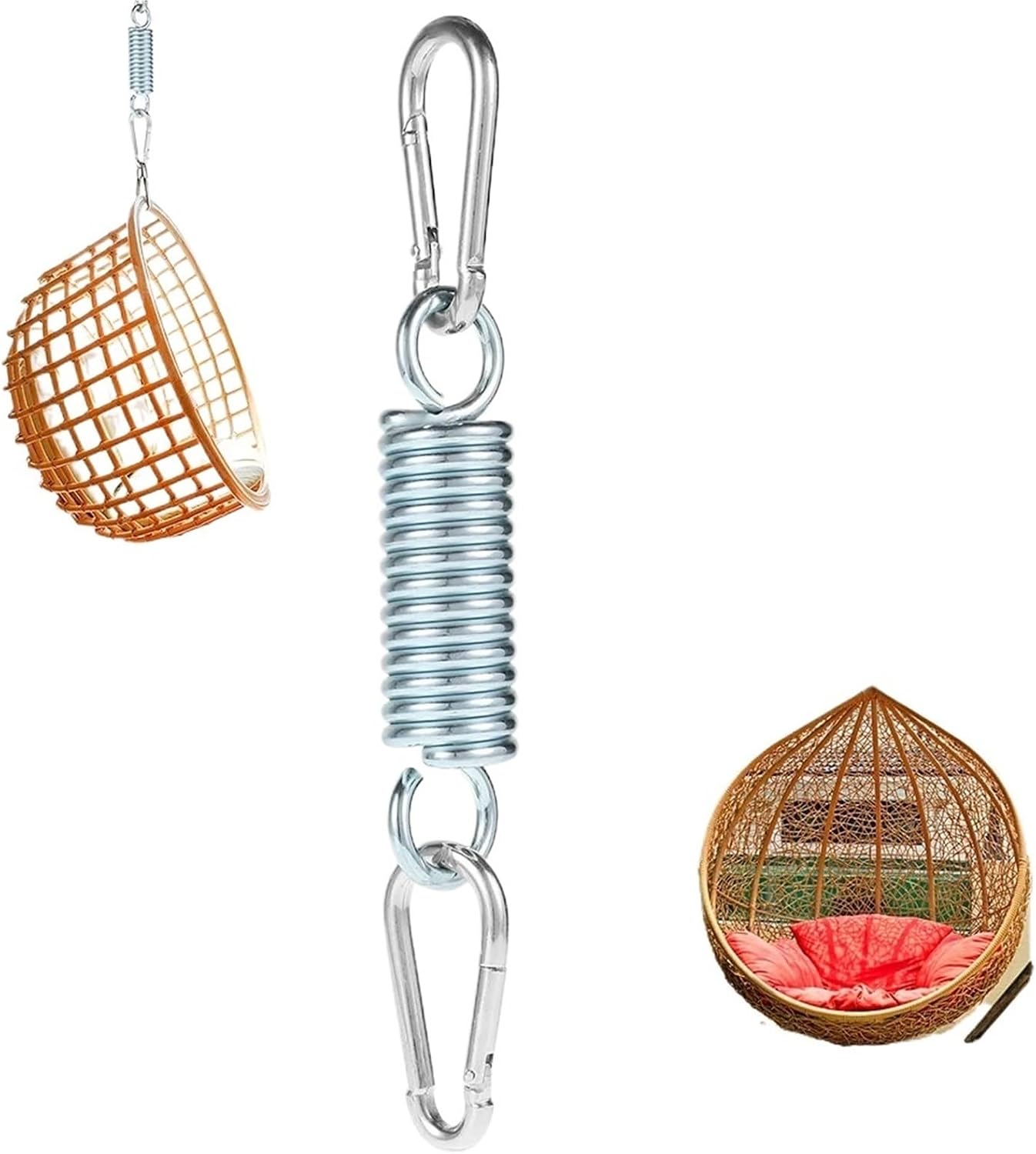 Hammock Chair Spring Hanging Chair Lounger Swing Spring Hammock Hangers Suspension Hook Steel Heavy Duty For Chairs