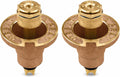 2-Pack Orbit 54071 Brass Pop-Up Flush Head Sprinkler with Half Pattern Spray Nozzle - Brass Pop-Up Sprinklers for Half Pattern Spray