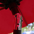 Sunnyglade 9Ft Patio Umbrella Outdoor Table Umbrella with 8 Sturdy Ribs (Red)