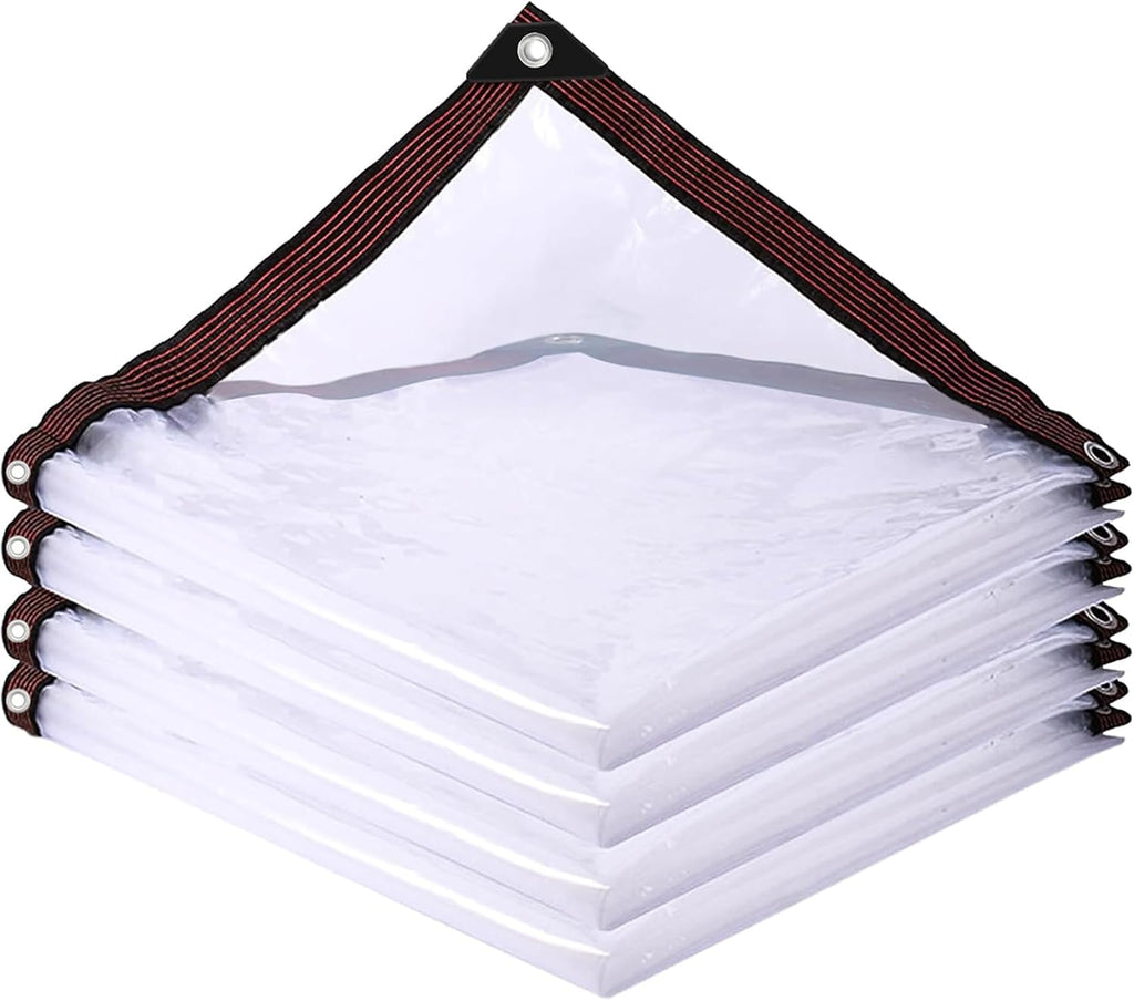 clear tarp with grommets 8x12 ft,10 mil waterproof, main product view