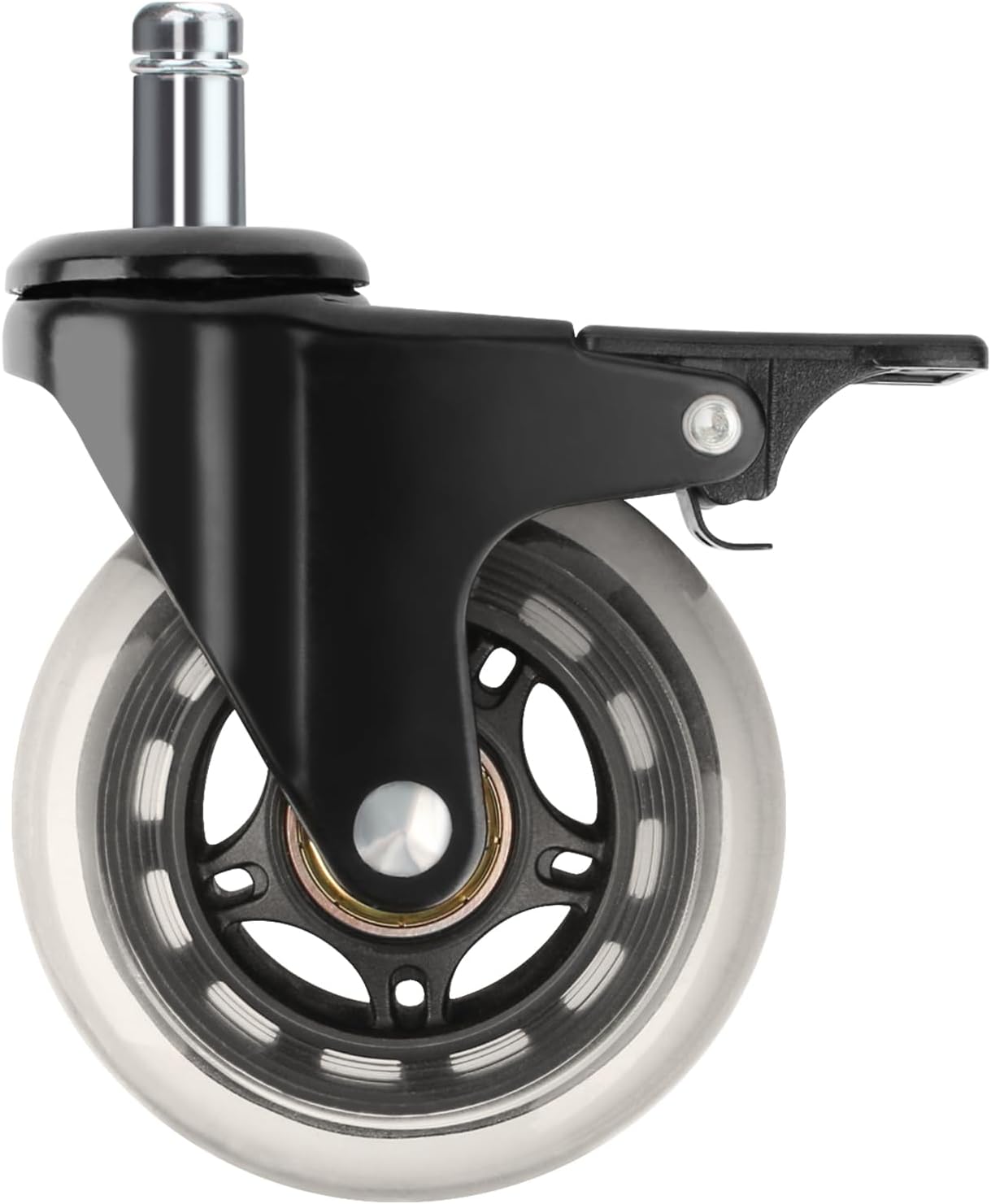 2 Pcs HDW302 Locking Caster Wheel for Traeger Grill - 3'' Grill Wheel with Brake for Outdoor Cooking