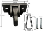 Heavy Duty Metal Color Swing Hangers Screws Bolts Included Over 5000 lb Capacity Playground Porch Yoga Seat Trapeze Wooden Sets Indoor Outdoor 2 Pack