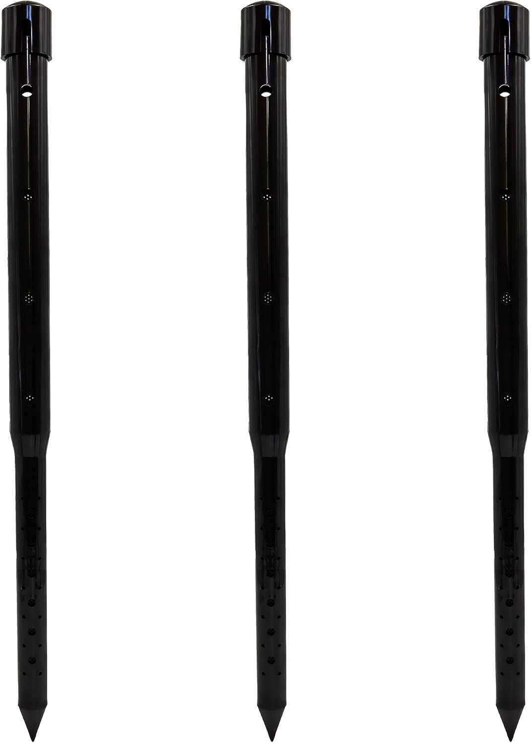 24" DEEP DRIP Watering Stake (3 Pack) (Black), 24GKDD