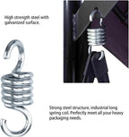 Hammock Chair Spring 2 Pcs 500KG/650KG Steel Hammock Spring Heavy Duty Extension Hook Punch Bag Hanger Swing Chair Garden Furniture Accessory(7mm)