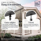 rain chains direct - square link rain chain showing dimensions