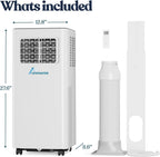 lifemaster 10,000 btu portable air conditioners, room air, view 9