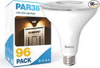 Sunco 96 Pack Outdoor Flood Light Bulb LED PAR38, Exterior Spotlight Bulbs, Weatherproof, 1050 LM, 13W (100W Equivalent), 6000K Daylight Deluxe, Wet Rated, Dimmable, E26 Base UL.
