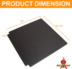 7671 Crafted Glazed Baking Stone for Weber Genesis - Pizza Stone for Grill | Fits Genesis E/S/EPX/SPX 325/335/435&SmokeFire. 16.25"x16". Cordierite stone,glazed non-stick. Heat-safe.Crispy pizza crusts.