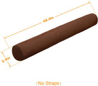 Lazy Daze Hammocks Sunbrella Pillow with Removable Cover-All-Weather Fabric-Water and Fade-Resistant-Outdoor Support Sunbrella Pillow for Hammock and Patio Furniture, 48.4 * 5.9, Brown
