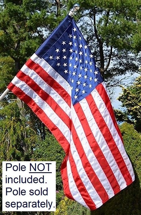 us flag factory - 2.5x4 ft american flag, front angle view