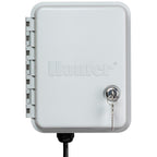 Hunter X-Core 4 Zone Sprinkler Timer, Indoor/Outdoor Sprinkler Controller | 4 station irrigation controller with seasonal adjustment, memory backup, manual controls, and no WiFi needed