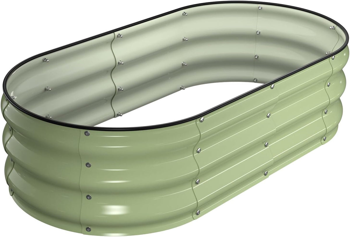 winpull raised garden bed kit, 4x2x1 ft galvanized, main product view