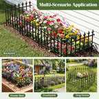 giantex 5 panels decorative metal garden fence, 9, package contents