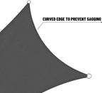 SUNNY GUARD Sun Shade Sail 16' x 20' Rectangle Graphite Grey UV Block Sunshade for Backyard Yard Deck Patio Garden Outdoor Activities and Facility(We Make Custom Size)
