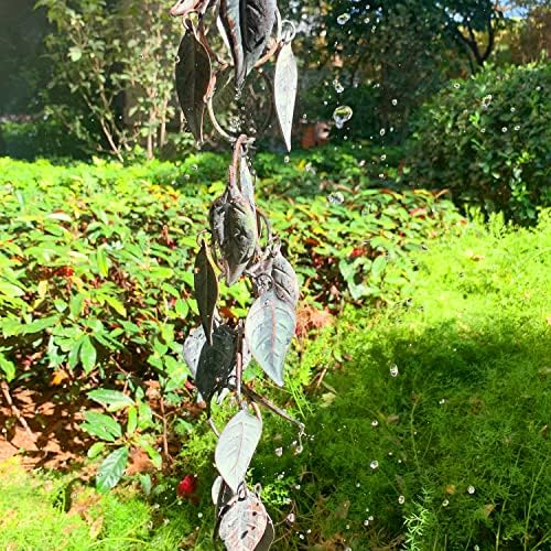8.5 ft rain chain, rain chains for gutters showing dimensions