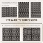 kozyard metal privacy screen 74" h x 47.2", package contents