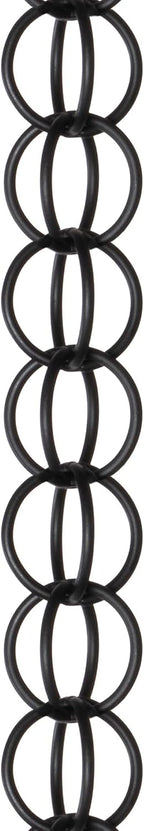 monarch rain chains aluminum ring black rain chains, main product view