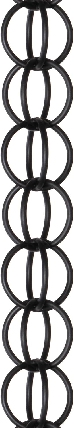 monarch rain chains aluminum ring black rain chains, main product view