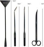 Aquarium Tweezers, Capetsma Stainless Steel Aquarium Plant Tools Long Aquascaping Tools Scissors Spatula Aquatic Plants Tool Set For Freshwater and Saltwater
