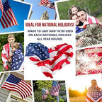 american flag - heavy-duty us flag - embroidered, front angle view