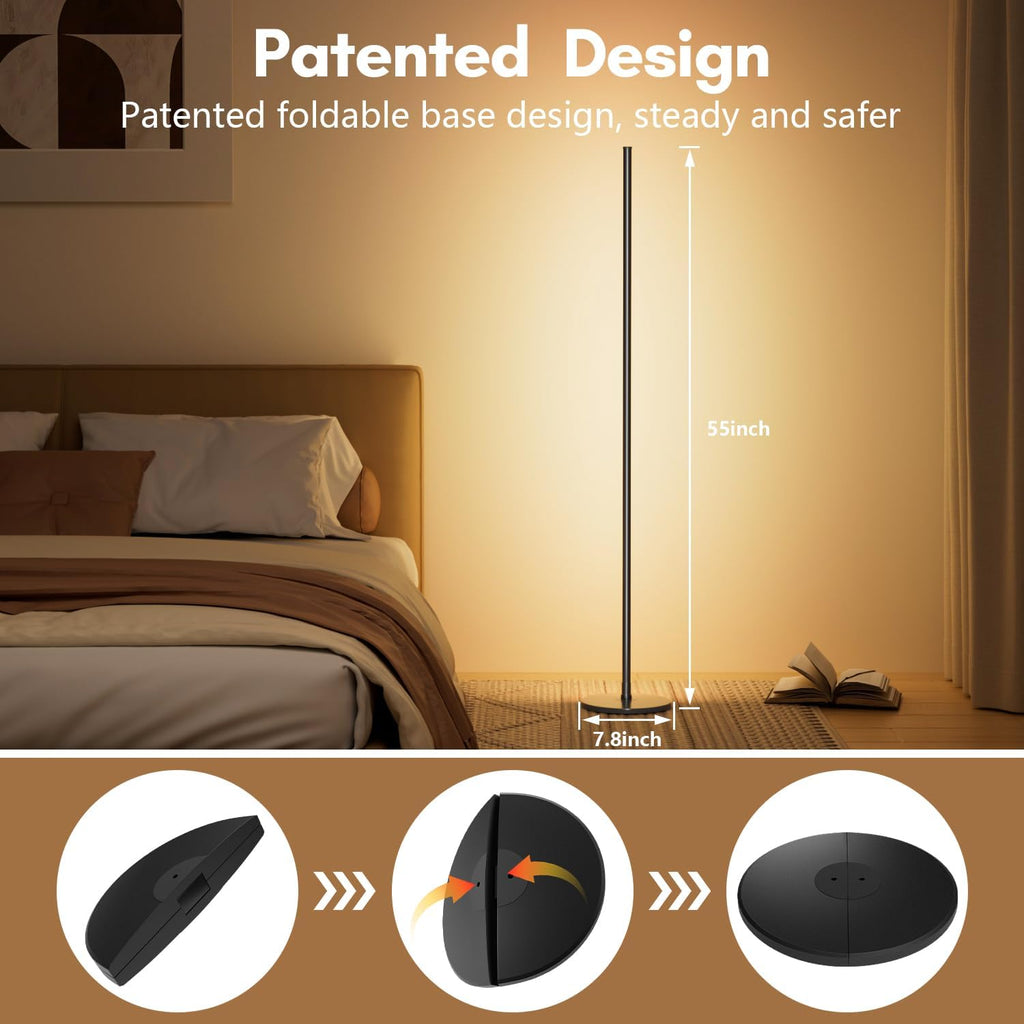 bright led rgb+ic corner floor lamp with app, package contents