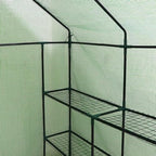 walk-in greenhouse 2 tier plant flower tent mini, front angle view