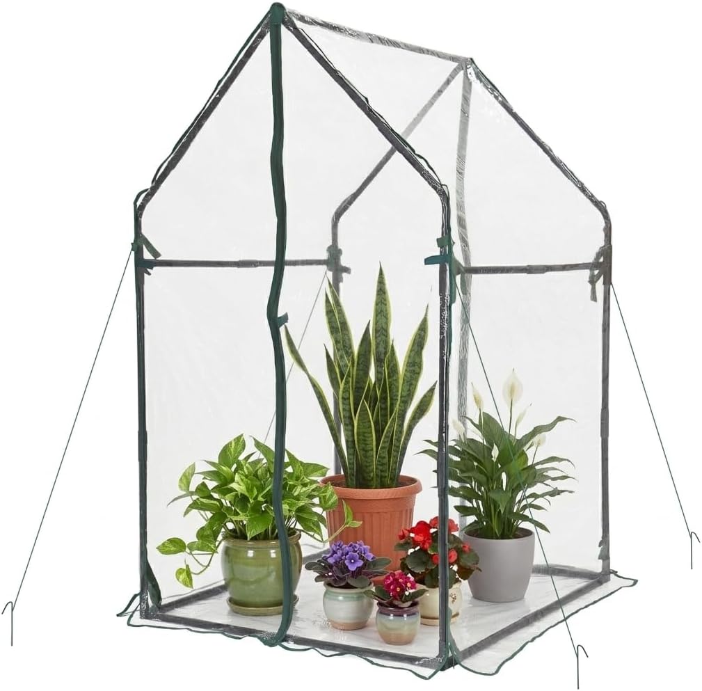 gardzen mini greenhouse 36.2”(l) x36.2”(w) x59.5”(h), main product view