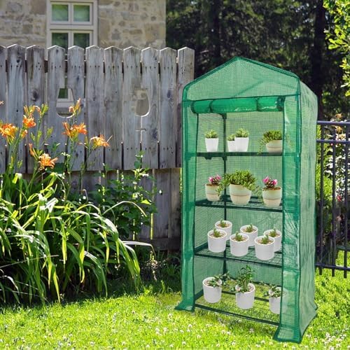 mini greenhouse for outdoor indoor,4 tier small portable, view 9