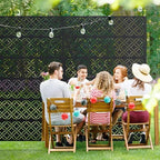 casaphoria metal privacy screen outdoor, 72" h x, front angle view
