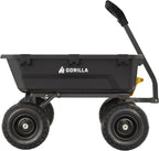 gorilla carts dump garden cart, 7 cu ft,1200, front angle view