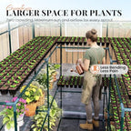 king bird premium greenhouse for outdoors, 56x56x77 upgraded, side view