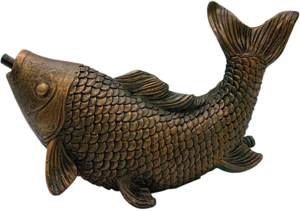Danner Manufacturing, Inc. Pondmaster Spouting Fish Statue, 03770 Brown