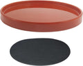 yukfona ceramic plant saucer tray 10 inch red, main product view