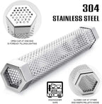Pellet Smoker Tube, Electric Gas Grill Charcoal Smoke Box Accessories 6&12" | Pellet Grill Accessories, Hot/Cold Smoker, Smoker Box for Gas Grill, with Tube Brush, Premium Quality Stainless Steel