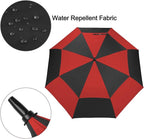 G4Free 47/54/62/68/72 Inch Automatic Open Golf Umbrella Oversize Extra Large Double Canopy Vented Windproof Waterproof Stick Umbrellas