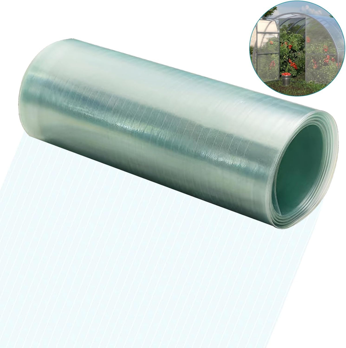 32.8ftx3.28ft clear polycarbonate roofing sheets, main product view