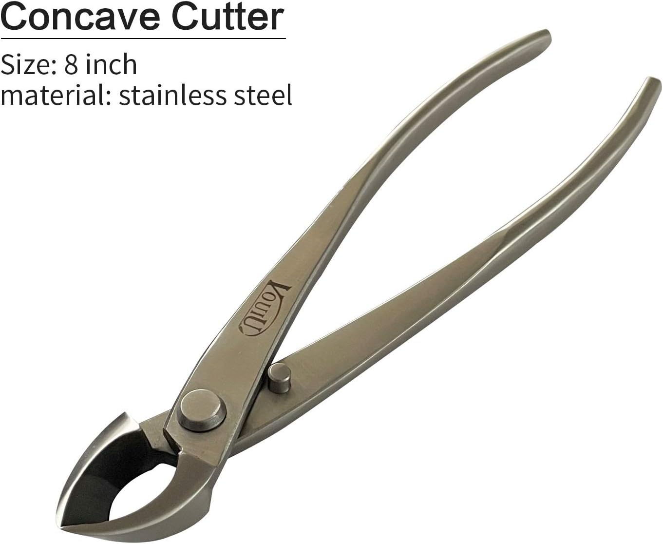 Vouiu 4-Piece Bonsai Tool Set,Concave Cutter,Knob Cutter,Trunk Splitter,Bonsai Scissors
