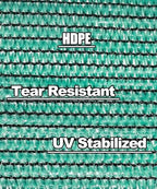 e.share 70% green shade cloth 6ft x 20ft, close-up detail