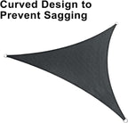 LOVE STORY Custom Size 8'x12'x14.4' Graphite Grey Sun Shade Sail Right Triangle Sunshade Fabric Awning Canopy for Patio Backyard Carport Pergola (Customized)