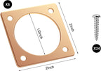 Hotop 6 Pcs Metal Bird House Guards 1 1/2 Inch Opening Bird House Entry Copper Portal Predator Hole Protector for Eastern Bluebird Houses