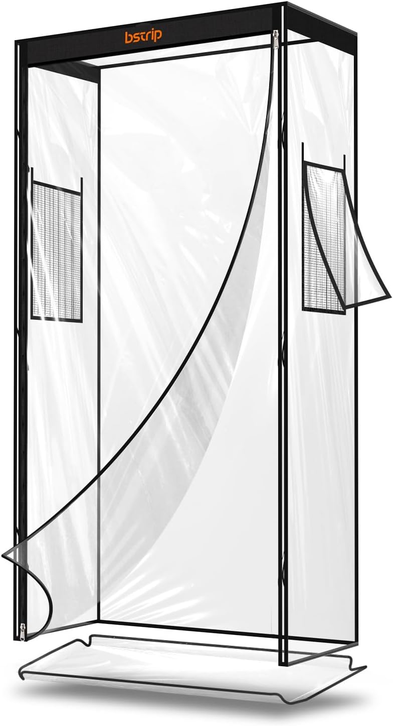bstrip greenhouse cover with base tray, 30.7x14.5x57.8in, main product view
