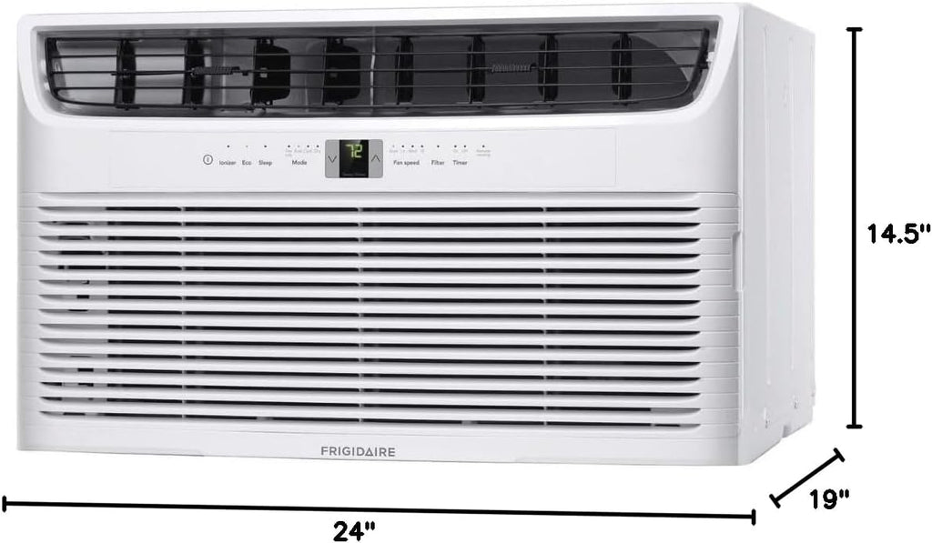 frigidaire 12000 btu cooling built-in room wall air, package contents