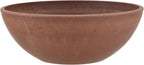 PSW Pot Collection M30TC 8-inch Plastic/Stone/Wood Composite Low Bowl Planter – No Drainage Hole (Drillable), Shallow Indoor/Outer Pot for Succulents, Bonsai, Fairy Gardens, Herbs, Terra Cotta Color