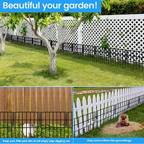 getlay 22 pack animal barrier fences, 1.5" gap showing dimensions