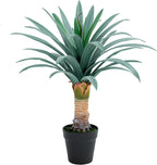 gray leaves artificial agave plant with 36 leaves, main product view
