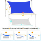 Quictent 20x26ft Sun Shade Sail for Patio, 185GSM Heavy Duty Rectangular Outdoor Sunshades UV Block Outside Canopy Cover for Backyard