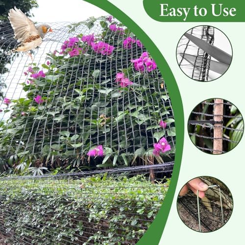 100ft deer fence netting, heavy duty deer netting, front angle view