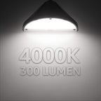 LEONLITE 4-Pack 4000K Low Voltage LED Deck Light Triangle Oil Rubbed Bronze | 12V Stair Railing Light, Outdoor Landscape Step Fence Light, IP65, UL Listed , Aluminum, Cool White